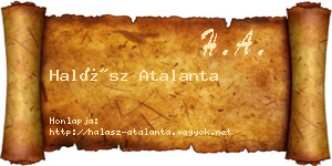 Halász Atalanta névjegykártya